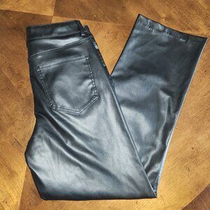 Zara leather-look pants, Women's 2